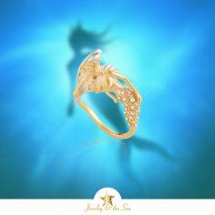 Shop at our entire collection of ocean-themed & sea life inspired ring designs. Here we are providing a high-quality gold & silver ring design that will fit better with your elegant dress! Shop online! https://jewelryandthesea.com/collections/rings