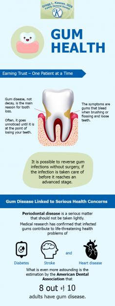 For safe and effective gum disease treatment in Montclair VA, choose the dental clinic of Gregg L. Kassan, D.D.S., P.C. We specialize in using non-surgical methods to treat infected gums. Get in touch today! 