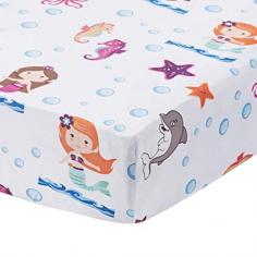 Find out the best mermaid adventures fitted crib sheet made of 100% microfiber fabric.Crib sheet is    soft,comfortable,and breathable, fun and colorful .The sheet is must have for any nursery. It comes with elastic band all around the four sides.Visit the website for more information.