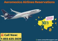 Explore the world with award-winning services of Aeromexico Airlines. Book your tickets with Aeromexico Airlines Reservations and get flat 30% off on fares. Call Now: 1-855-635-3039 or visit- https://www.contactforsupport.com/airlines/aeromexico-customer-service-phone-number/
