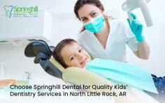 Dr. Shearer and his team at Springhill Dental provides the latest dental treatments for your kids to make their dental visit comfortable. Also, we teach your kids the importance of daily dental hygiene and how to take care of their teeth at home. 