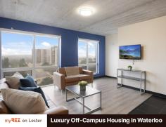 myREZ on Lester is your source for luxury, off-campus housing in Waterloo. We offer comfortable, safe, and fully-furnished apartments at affordable prices. Get in touch today!