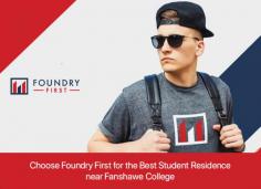 Live near Fanshawe College with a variety of student accommodation options from Foundry First. We offer fully furnished suites with spacious bedrooms, luxurious living rooms, modern kitchens, and much more. 