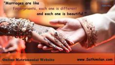 SathiMilan is providing Best matrimony Service
View More:- https://www.sathimilan.com/
The biggest Marriage Sites In India have lakhs of matrimonial profiles. We are trusted and noteworthy experts in online marital rendering administration your correct life soulmate by extending the skyline of open doors for the singles that are not kidding in finding an absolute best life partner.
