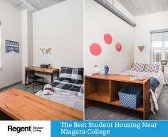 Regent Student Living offers modern student apartments for rent near Niagara College. Our student housing is comfortable, safe, secure, and private. Get in touch today!