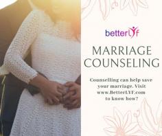 Marriage counselling can help if you and your partner facing problems like feeling unhappy, exhausted or being in an abusive marriage.  BetterLYF counselor will spend the initial part of the therapy in building a rapport with you and giving you a safe, non-judgemental atmosphere to share your challenges.  Explorer more about BetterLYF online marriage counselling and therapy services Visit the website.  

https://www.betterlyf.com/relationships/marriage.php



