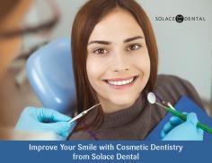 At Solace Dental, we offer top-quality cosmetic dentistry solutions that will help you get the smile you always wanted to have. We provide our patients with an affordable alternative for missing teeth, precision fitted crowns, smile makeover, and porcelain veneers. To know more about our cosmetic dentistry in Urbandale, IA, contact us today! 