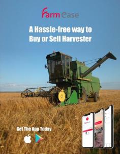 Farmease a farm equipment marketplace for buying and selling farm equipment online, where a farmer can sell his old machinery or buy a new or used machinery in a hassle-free way.  If you want to sell a harvester then farmease will connect you with persons who are looking for the same and you will get the best deal for your combine harvester. Know more about selling harvester on farmease, visit the website. 