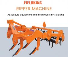 Fieldking Ripper machine loosens and aerates the soil while leaving the organic matter at the top of the soil. The best part of ripper machine that it can cuts weed roots below the surface. Know more about Fieldking Ripper Machine. Click on the link to know types of ripper equipment and their specifications.

https://www.fieldking.com/product-portfolio/ripper/

