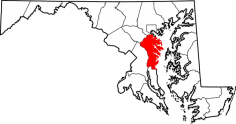 Anne Arundel County Map