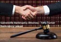 Need a lawyer to help you file for bankruptcy in Gainesville or Jacksonville, Florida? Call the bankruptcy lawyers at Law Office of Tony Turner. Our expert Gainesville Bankruptcy Attorney will help provide debt relief for you and your family. For more information, visit our website. 