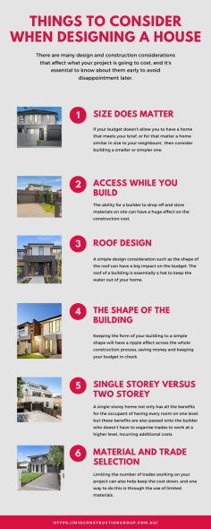 Things To Consider When Designing A House
https://mjsconstructiongroup.com.au