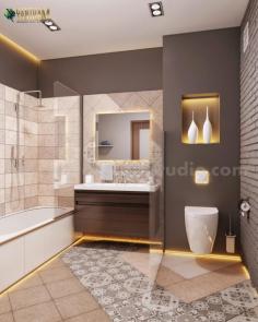 Yantram Studio provides you with ideas to decorate your Contemporary  Bathroom which makes you feel cool. Yantram Interior design Studio provides you ideas to decorate you classic bathroom with the specialty of modeling of Golden accessories, tile floors, inner light which makes you feel of the traditional bathroom by Architectural Rendering Company.

#modernbathroom #bathroomideas #bathdesign #interiordesign #bathroom #architecturaldesign #3drenderings