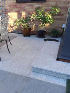 Royale Stones are a leading supplier of silver black granite paving slabs, patio slabs with a fine grained, flame textured augment the contemporary theme it holds.
