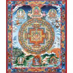 Get Tibetian Thangka Paintings - Lord Bhaishajyaguru Mandala by Exotic India Art

The mandala is of especial significance in eastern religion and spiritual culture. Geometrically speaking, it is a closed curve that represents the micro- and macro-cosm and serves as a visualisation aid. In Vajrayana Buddhism, each deity comes with their own unique mandala. In traditional works of art such as the thangka that you see on this page, it is seen to emerge from the deity poised at the centre of the composition.

Visit for Product: https://www.exoticindiaart.com/product/paintings/lord-bhaishajyaguru-mandala-TZ39/

Thangka Paintings: https://www.exoticindiaart.com/paintings/Thangka/

Paintings: https://www.exoticindiaart.com/paintings/