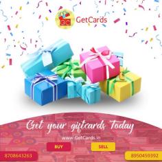 If you are looking for buy flipkart gift card at Extra Cashback in India from 200+ Brands like Amazon, Myntra, Jabong, Big Basket, Woohoo,Uber, Clear Trip, Bookmyshow at huge discounts then GetCards is the right option for you. it is an online market place with the largest user posted inventory of un-used gift vouchers/ cards. For more information, visit our website or call us at 8222056337
