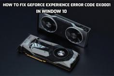 GeForce Experience error code 0x0001 is an error that occurs most often while trying to launch the companion application on window 10. We'll give you tips on How to Fix Nvidia GeForce Error Code 0x0001. You can try our tips to fix this error problem.   https://www.geforceerrorcode.com/nvidia-geforce-experience-error-code-0x0001