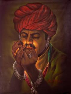 Get Oil Paintings On Canvas The Wealthy Smoker

Adorned with a blood-red Rajhistani pheta turban, the swarthy, chisel faced man smokes a cigarette with a cruel, curved moustache that compliments his grim expressions and bushy eyebrows outlining his brown complexion in this painting. His mustard yellow choga is festooned with bijou red and green Mala contrasting the background. His collar is displayed as if strangling his neck.

Visit for product: https://www.exoticindiaart.com/product/paintings/wealthy-smoker-OV81/

Oil Paintings: https://www.exoticindiaart.com/paintings/Oils/

Paintings: https://www.exoticindiaart.com/paintings/

#paintings #oilpaintings #canvaspaintings #smokerpaintings #indianart #indianpaintings #canvasoilpaintings