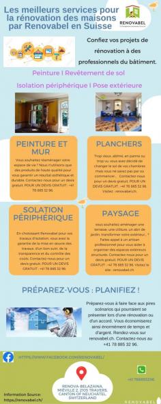 À un prix très compétitif tout en garantissant un travail de haute qualité, nous sommes en mesure de vous offrir divers services tels que: peinture et murage, revêtement de sol, isolation périphérique et, aménagement extérieur.
