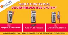 We are the best manufacturers of COVI-PRO Machine which has Temperature Detector Sensor with Automatic Hand Sanitizer along with a UV disinfection System to keep you away from Viruses. And we are the best dealers and distributors of COVID Protection Machine in Hyderabad India.