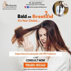 Looking for a hair loss solution in Delhi? Try Platelet Rich Plasma Therapy with Dr. Suruchi Puri Medimakeovers. Call us at +91 98680-80340 