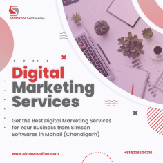 Simson Softwares provides digital marketing services such as SEO, SMO, PPC, SEM, ORM in Mohali, Chandigarh. We are one-stop solution to improve your website ranking and help to increase your website traffic.