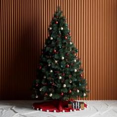 Christmas 7ft Woodland Red Berry Tree - T15