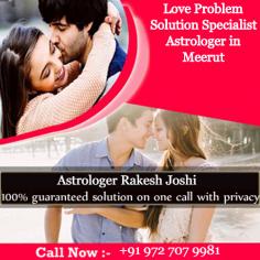 Rakesh Joshi is the Famous Love Problem Solution Specialist Astrologer in Meerut. Just Whats-app:+919727079981 and solve your love problem in 48 hours.
