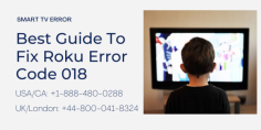 Are you facing issue related Roku Error Code 018? Then no need to worry: get in touch with our experienced experts to resolve errors instantly. Our experts  are available 24*7 hour for the best customer service. Just dial Smart TV Error toll-free helpline number at USA/Canada: +1-888-271-7267 and UK: +44-800-041-8324. Read more:- https://bit.ly/3fBqfsX