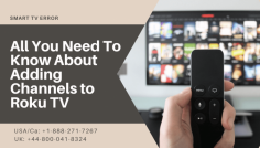 Are you facing difficulties about how Add Channels to Roku TV? Then you can visit our website or consult with our experienced experts. With the help of our experts you can learn how to Add Channels to Roku TV. To know more, just dial our toll-free numbers at USA/CA: +1-888-480-0288 and UK/London: +44-800-041-8324. We are available 24*7 hours for the best service. Read more:- https://bit.ly/36TUrf6