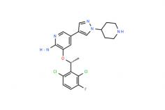 Product Name: Crizotinib
Product Code: TY2018005
Cas No.: 877399-52-5
Molecular Formula: C21H22Cl2FN5O
Purity: 99%
Appearance: White powder