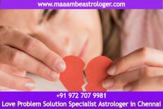 Rakesh Joshi is the famous Love Problem Solution Specialist Astrologer in Chennai. Just Whats-app:+919727079981 and solve your love problem in 48 hours.
