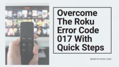 Roku Error code 017 is a common error in the Roku streaming devices, and it occurs when your Roku device detects poor wireless signal strength. If you don't know how to fix Roku Error Code 017, don't worry; Call Our experts at  USA/Canada: +1-888-271-7267 For UK: +44-800-041-8324. 