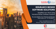 Simplified your work using insurance broker software solutions. Simson Softwares has made this software according to your work and saves your time too. Contact us for more information.