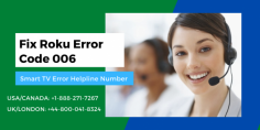 Are you finding resolved issues regarding Roku Error Code 006? Need any help, visit our website or call our experts toll-free helpline numbers at USA/CA: +1-888-271-7267 and UK/London: +44-800-041-8324. Our experts available 24*7 hours. Read more:- https://bit.ly/380Jg4O