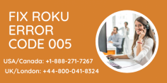 If you don’t understand how to fix the Roku Error 005. Don’t need to worry, get in touch with our team. Just dial our toll-free number USA/CA: +1-888-271-7267 and UK/London: +44-800-041-8324. Our team help you 24*7 hours to find the solution best. Read more:- https://bit.ly/3sj4lkl