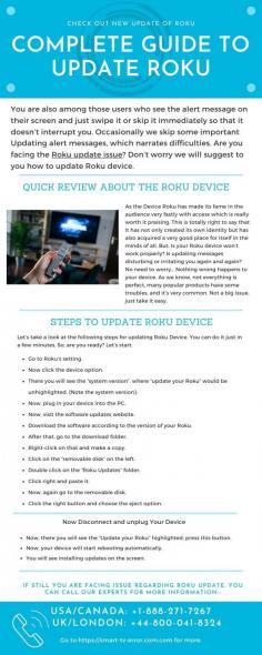 Roku has made its fame in the audience very fastly with access which is really worth it praising. Sometimes your devices need updating, but you are not able to update it by yourself. If you are facing the Roku Device update issue? Don’t worry, we will suggest to you how to update Roku devices in easy ways.