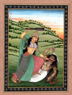 Water Color Painting-Goddess Bagalamukhi 

Devi assumes various forms, fierce at times and benevolent at others. Even in iconographic depictions where she's killing a demon, her form assumes a pacific of countenance (saumya-vadana). Devi's actions are not motivated by anger, greed or selfishness. When she kills a demon, she does so because his actions warrant pain for his body in this world.

Visit for Product: https://www.exoticindiaart.com/product/paintings/goddess-bagalamukhi-HO38/

Goddess: https://www.exoticindiaart.com/paintings/Hindu/goddess/

Hindu: https://www.exoticindiaart.com/paintings/Hindu/

Paintings: https://www.exoticindiaart.com/paintings/

#art #paintings #indianart #watercolorpaintings #goddessbagalamukhi #paperpaintings
