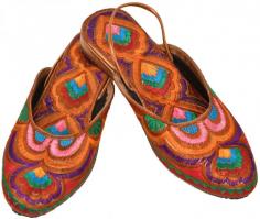 Get Multicolored Slip-on Sandals with Floral-Embroidery All-Over

The jutti is closely related to the mojari, which was introduced during the Mughal conquest of India in the early i6th century. Since that time a wide range of mojari styles evolved across the Indian subcontinent. The traditional aristocracy wore velvet mojaris with extremely long, flattened upturned toes. These shoes were invariably embroidered with smooth gold zari embroidery, or zardosi and salma sitara, an elaborate embroidery style featuring gold wire, sequins, and frequently the application of beads, pearls, iridescent beetle wings and even precious stones.

Visit for Product: https://www.exoticindiaart.com/product/textiles/multicolored-slip-on-sandals-with-floral-embroidery-all-over-SJD06/

Sandals: https://www.exoticindiaart.com/textiles/Footwear/sandals/

Footwear: https://www.exoticindiaart.com/textiles/Footwear/

#footwear #sandals #traditionalsandals #silkartsandals #fashion