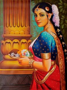 Get Oil Painting On Canvas - Large-Eyed Woman With Pooja Thali

A young lady climbs the steps up to the mandir. The time is early morning, and there are fresh pink jasmines in her hair. Like a duteous daughter-in-law, she has risen prior to dawn, bathed and adorned herself, and set her household in motion. Now she is at the temple, on the verge of making her daily obeisance to her ishtadeva.

Visit for Product: https://www.exoticindiaart.com/product/paintings/large-eyed-woman-with-pooja-thali-OU38/

Oil Paintings: https://www.exoticindiaart.com/paintings/Oils/

Paintings: https://www.exoticindiaart.com/paintings/

#paintings #art #oilpaintings #canvasart #womenwithpujathal #indianart