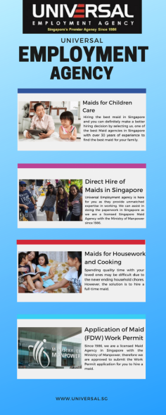 Are you looking to hire a maid in Singapore, then stop searching? We offer mainly Filipino maids, Indonesian maids, and Myanmar maids. We also hold expertise in the hiring of transfer maids or simply assisting employers with the direct hiring of a maid. To know more kindly visit their official site or give a call on 6735 3456