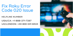 Are you not able to find the article on how to fix Roku Error Code 020 in Roku devices? Don’t worry: visit our website Smart TV Error or get in touch with our experts. We are available 24*7 hours for the best service provided. Contact our team toll-free helpline number at USA/CA: +1-888-271-7267 and UK/London: +44-800-041-8324. Read more:- https://bit.ly/3bJ3dyU