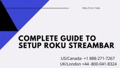 Roku streambar is just not a soundbar but you must know that it is much more than a mono speaker. In order to setup Roku streambar to the internet. You need to get a High-speed premium HDMI cable and your setup will be completed. For More details, call our experts +1-888-271-7267