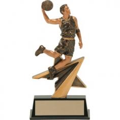 Male Basketball Star Power Trophy  7"
Product Code: RF00816HGH
 Engraving is included in the price

Price $14.95 CAD