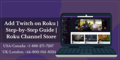 Are you going to face issues, how to Add Twitch on Roku? If yes, don't worry; we are always 24*7 ready to help you. You can consult with our experienced experts. Need any instant help? Contact our experts on toll-free numbers at USA/Canada: +1-888-271-7267 and UK/London: +44-800-041-8324. Read more:- https://bit.ly/3dVEd8D