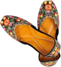 Black Pure Leather Jootis with Phulkari Floral Embroidery

Women’s footwear has the most changing trend, but leather footwear will always dominate the trend in the near future as well. The jootis shown here are an inspired style from the beautiful and colorful culture of Punjab. Flooded with colorful phulkari embroidery and a pure leather base, it is congenial and restful wear for the feet, easy to carry even in waters.

Visit Black Pure Leather Designer Jootis: https://www.exoticindiaart.com/product/textiles/black-jootis-with-phulkari-floral-embroidery-SJC61/

Women's Wear: https://www.exoticindiaart.com/textiles/footwear/women/

Footwear: https://www.exoticindiaart.com/textiles/footwear/

#designerjootis #jootis #womenswear #fashion #traditionalwear #phulkariart #pureleather #traditionaljootis