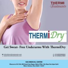 ThermiDry is the latest in hyperhidrosis treatment. This device uses radiofrequency to heat and permanently damage the sweat glands in the armpits. This innovative procedure is now available at Dr. Ajaya Kashyap, Cosmetic & Reconstructive Surgery, offering patients a non-surgical, effective option in hyperhidrosis treatment in Delhi, India.

Take Video Consultation with our doctor from the comfort of your home. To book an appointment for Video Consultation Call or Whatsapp: +91-9958221983

Schedule a consultation by:
Dr. Ajaya Kashyap (Triple American Board Certified Surgeon)
Call or Whatsapp: +91-9958221983
Email: info@thermitreatments.com
Visit: https://www.thermitreatments.com/thermi-dry.html
Location: Aya Nagar, New Delhi, India
