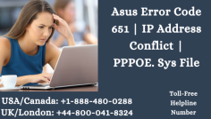 Checkout latest blog on how to resolve Asus Error Code 651. In this article you can resolve the Asus router issue. For more, get in touch with our experts. Contact Toll-Free Numbers at USA/Canada: +1-888-480-0288 and UK/London: +44-800-041-8324. We are available 24*7 hours. Read more:- https://bit.ly/3bsNiFI