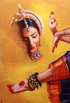 The Bhakti Of The Bharatanatyam Dancer - Oil Painting On Canvas

A warm, brilliantly hued saree. Expressively lined eyes. Captivating mudras accompanying the sonorous sound of ghungroos. The magic of bharatnatyam is not only in the dancer, but in her attire and her skill and her expressiveness. It is hands-down the crown jewel of the eight classical dances of India (the other seven being Odissi, Mohiniattam, Manipuri, Kathakali, Kathak, Kuchipudi, and Sattriya), and has overtones of Shaivism, Shaktism, and Vaishnavism unlike any of the others.

Visit Bharatnatyam Dancer-Oil Painting: https://www.exoticindiaart.com/product/paintings/bhakti-of-bharatnatyam-dancer-OV87/

Oil Paintings: https://www.exoticindiaart.com/paintings/oils/

Paintings: https://www.exoticindiaart.com/paintings/

#paintings #bharatanatyamdancer #art #indianart #traditionaldance #bharatanatyamdance #oilpaintings #canvaspaintings