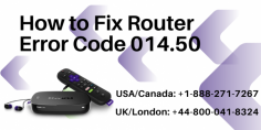 Are you finding the article about how to resolve Roku Error Code 014.50? Well, don’t you worry: visit our website and get in touch with our experts to help you to fix your error. Our experts are available 24*7 hour. Just dial toll-free helpline numbers at USA/CA: +1-888-271-7267 and UK/London: +44-800-041-8324. Read more:- https://bit.ly/3y86jqB